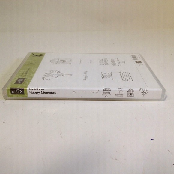 Stampin' Up! Happy Moments Rubber Stamp Set of 7 Tags Retired Sale-A-Bration - Picture 4 of 9